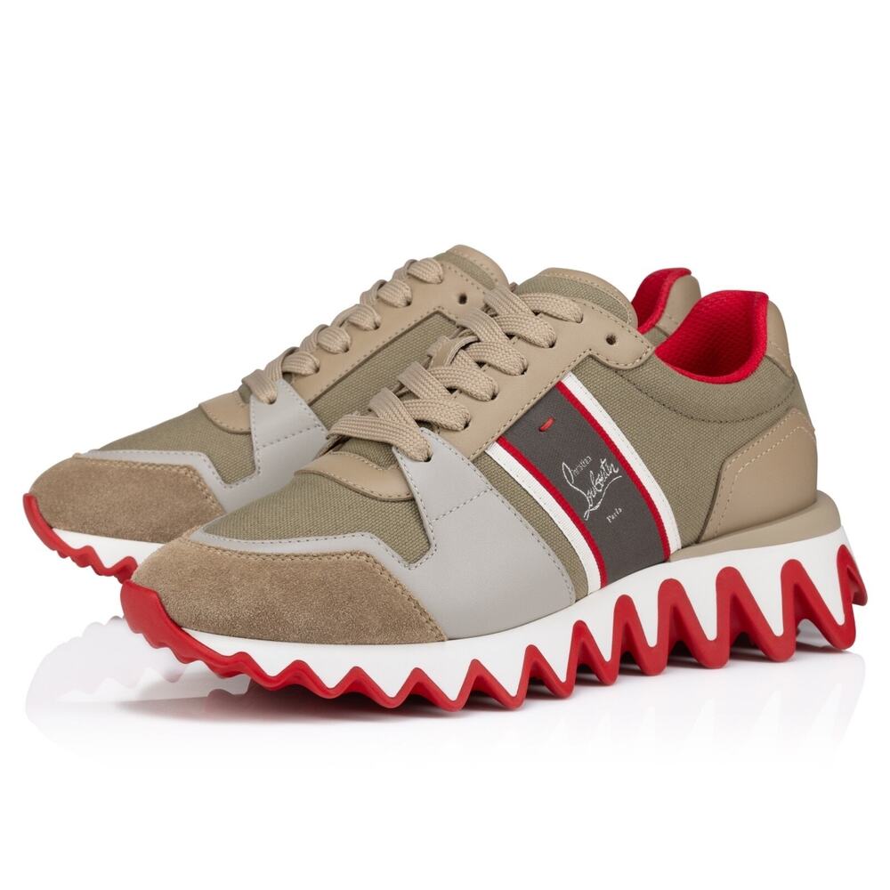 Christian Louboutin Nastroshark Donna Flat Saharienne Platform LowTop Sneaker 41